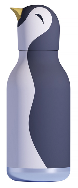 Butelka termiczna ze słomką Asobu Bestie Pingwin 460 ml (842591056086) - obraz 1