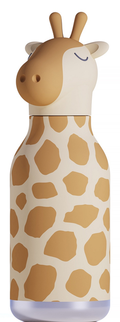 Butelka termiczna ze słomką Asobu Bestie Żyrafa 460 ml (842591056116) - obraz 1