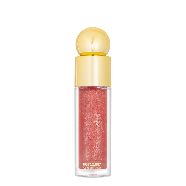 Блеск для губ Bogenia Match Lipgloss Sparkle с шимером устойчивый (BG712), 07 Терракотовый - изображение 3