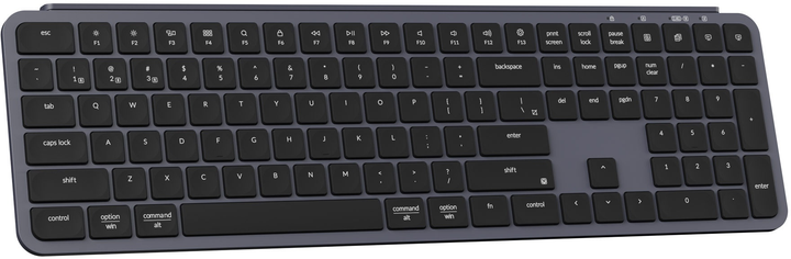 Клавіатура бездротова Keychron B6 Pro Wireless/Bluetooth/USB Space Gray (4895248876557) - зображення 2