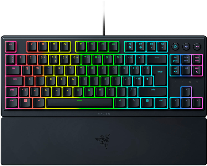 Клавіатура дротова Razer Ornata V3 TKL Tenkeyless Mecha-Membrane Switch USB Black (8887910073032) - зображення 1