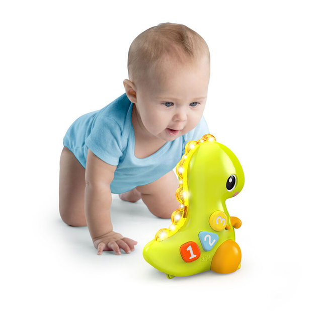  Інтерактивна іграшка на колесах динозавр Bright Starts Dino 6m+ (74451125063) - зображення 2