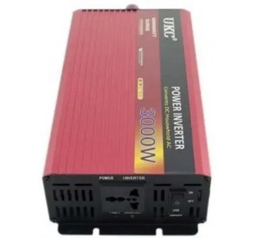 Автомобільний інвертор 12V → 220V 3000W AR з охолодженням, захистом і сигналом низької напруги - зображення 4
