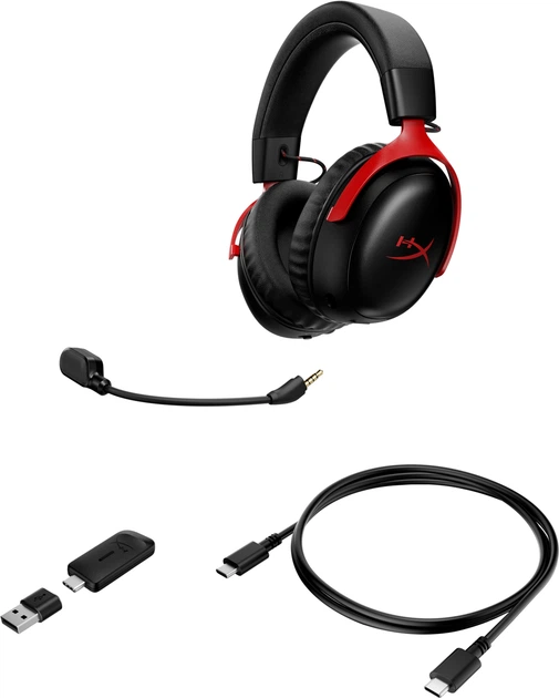 Навушники HyperX Cloud III S Wireless Black-Red (A59Z0AA) - зображення 8