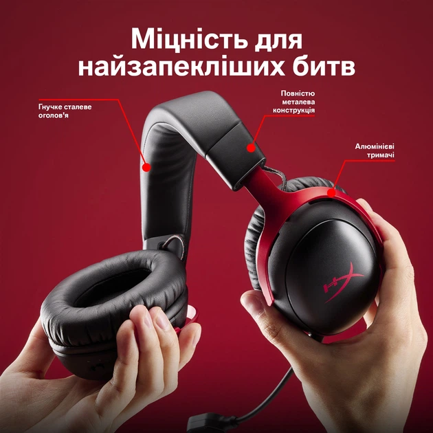 Наушники HyperX Cloud III S Wireless Black-Red (A59Z0AA) купить в