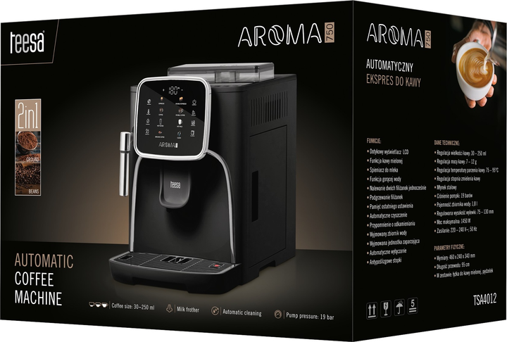 Ekspres do kawy Teesa Aroma 750 (TSA4012) - obraz 6