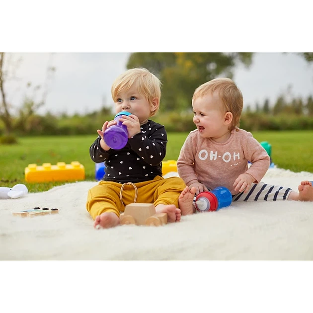 Kubek niekapek Philips AVENT z miękkim ustnikiem 9m+ 300 ml Niebieski SCF802/01 (8710103826286) - obraz 7