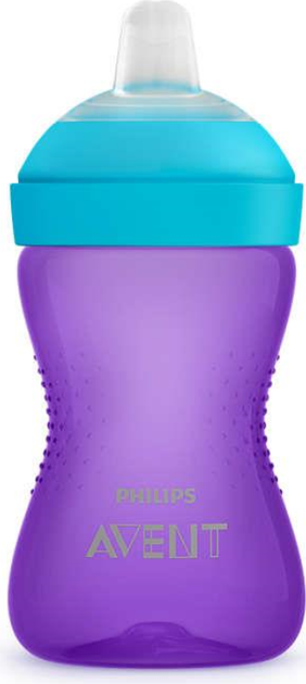 Kubek niekapek Philips AVENT z miękkim ustnikiem 9m+ 300 ml Fioletowy SCF802/01 (8710103826316) - obraz 1