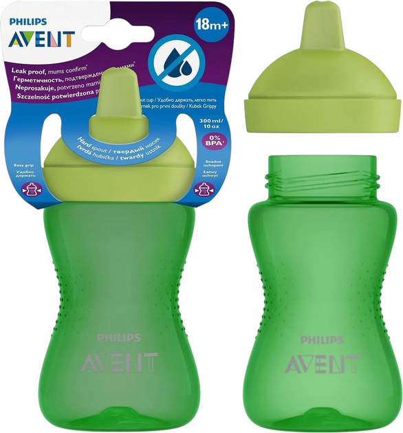 Kubek niekapek Philips AVENT z twardym ustnikiem 18m+ 300 ml Zielony SCF804/03 (8710103855583) - obraz 7