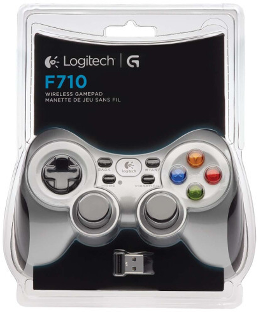 Бездротовий геймпад Logitech F710 PC Black/Silver (940-000145/940-000142) - зображення 5