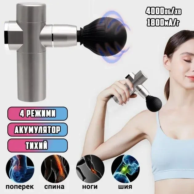 Массажёр мышечный ударный Mini Fascia Gun 321 (YU8SH7532) - изображение 2