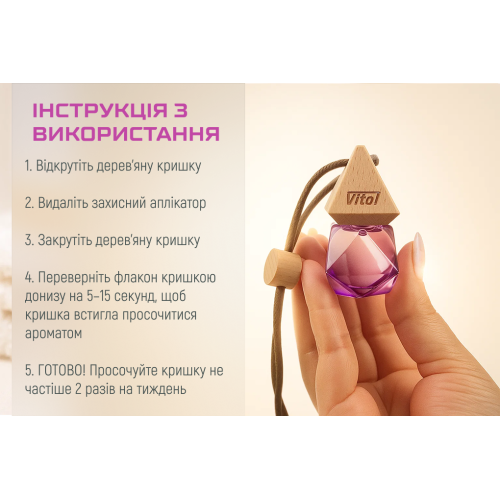 Освежитель воздуха Vitol Brilliant Air White Musk 8мл - изображение 10