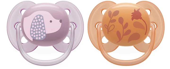 Пустушка ортодонтична Philips AVENT Ultra Soft 6-18м 2 шт SCF091/18 (8720689016735) - зображення 1
