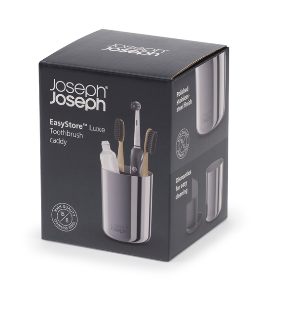 Органайзер для зубних щіток Joseph Joseph EasyStore Luxe сталевий (5028420007039) - зображення 7