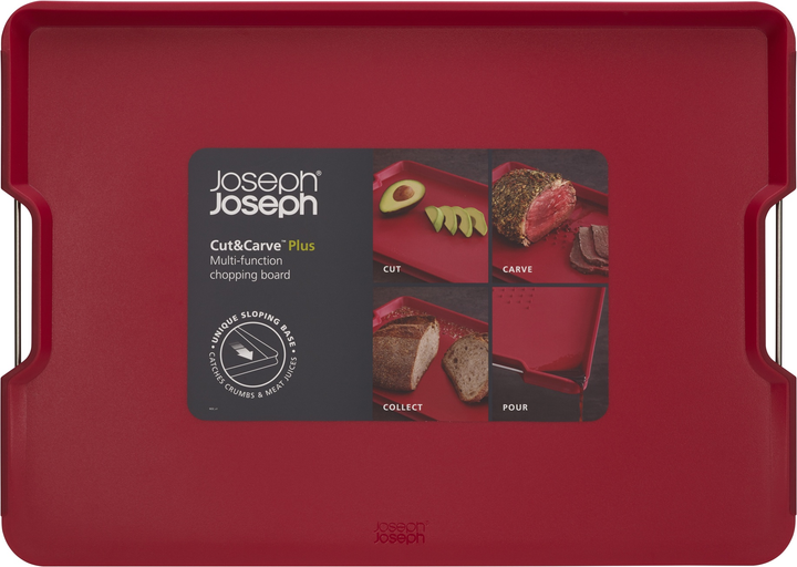 Deska Joseph Joseph XL Cut&Carve Plus Czerwona (5028420005141) - obraz 1