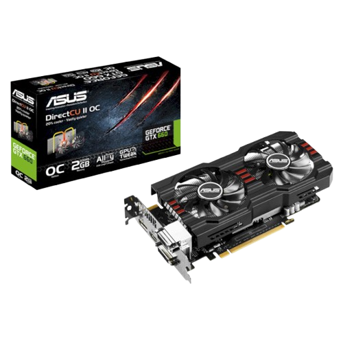 Відеокарта GeForce GTX 660 2GB Asus DirectCU II OC (GTX660-DC2OCPH-2GD5) Б/В - Фото 1 Відеокарта GeForce GTX 660 2GB Asus DirectCU II OC (GTX660-DC2OCPH-2GD5) Б/В - зображення 1