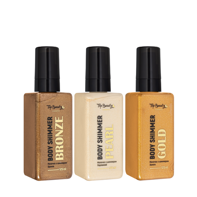 Шимер-молочко для тіла Top Beauty Body Shimmer, 125 мл, Bronze Бронзовий - Фото 4 Шимер-молочко для тіла Top Beauty Body Shimmer, 125 мл, Bronze Бронзовий - зображення 4