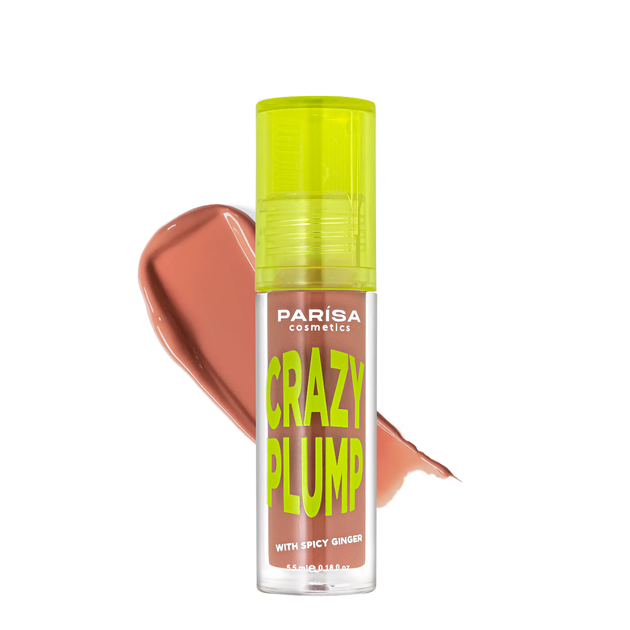 Блиск-плампер для об'єму губ Parisa Cosmetics Crazy Plump, 104 Beige sense Бежевий, 5,5 мл - Фото 2 Блиск-плампер для об'єму губ Parisa Cosmetics Crazy Plump, 104 Beige sense Бежевий, 5,5 мл - изображение 2