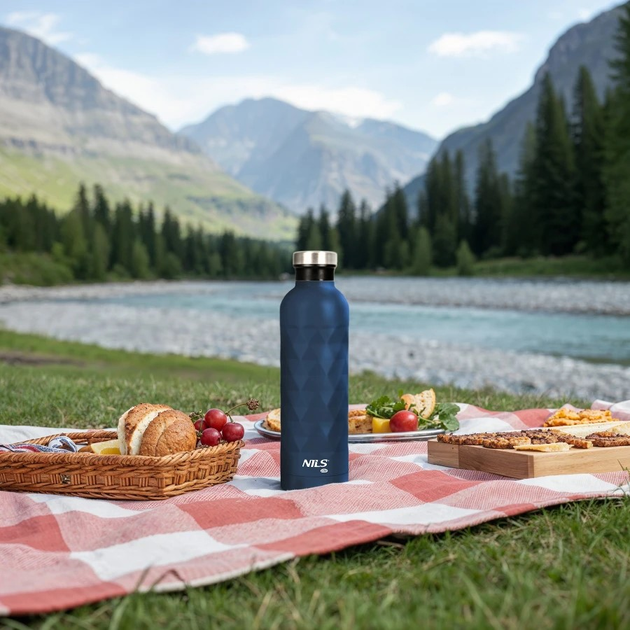 Туристична пляшка Nils Camp NC3805 750 мл Синя (5908261682575) - зображення 6