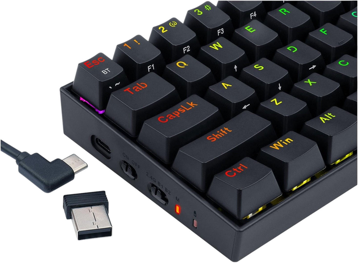 Klawiatura przewodowa Redragon K530 Pro RGB Black (6950376711076) - obraz 8