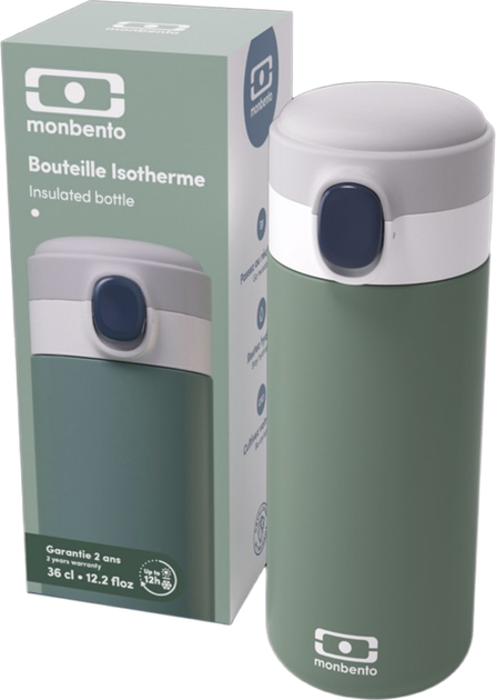 Kubek termiczny Monbento Pop Natural Green 360 ml (3760367951175) - obraz 4