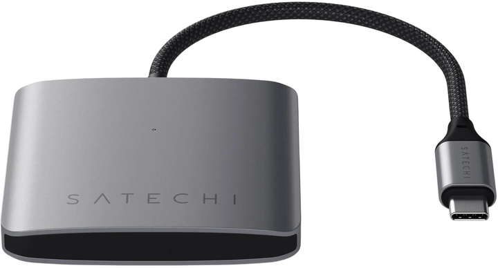 USB-хаб Satechi 4-Port USB-C Hub with PD Space Grey (ST-H4CPDM) - зображення 2