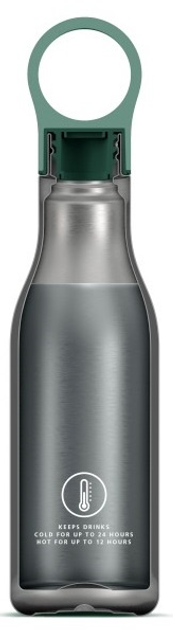Butelka termiczna Joseph Joseph Loop stalowa 500 ml Zielona (5028420004168) - obraz 4