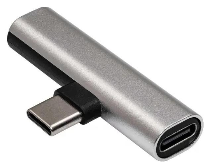 Adapter Akyga AK-AD-71 USB Type-C - USB Type-C/Jack 3.5 mm Silver (5901720139177) - obraz 2
