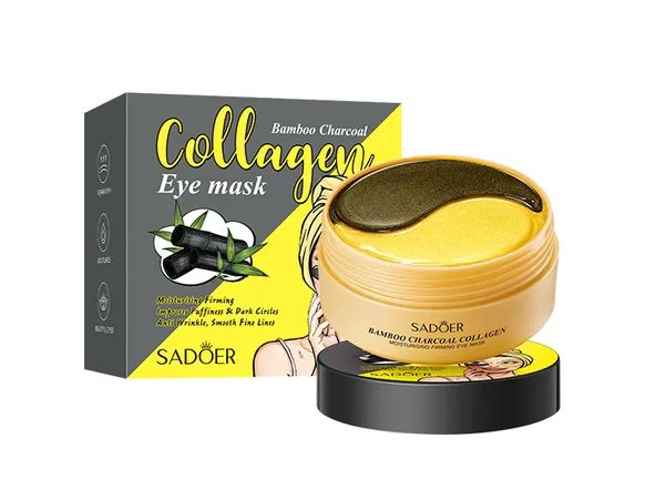 Гидрогелевые патчи Sadoer Bamboo Charcoal Collagen Eye Mask с коллагеном и бамбуковым углем 60 шт (6973098895282) - Фото 1 Гидрогелевые патчи Sadoer Bamboo Charcoal Collagen Eye Mask с коллагеном и бамбуковым углем 60 шт (6973098895282) - изображение 1