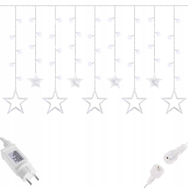 Гирлянда бахрома уличная (наружная) Springos 2 м 92 LED CL4009 Cold White - Фото 8 Гирлянда бахрома уличная (наружная) Springos 2 м 92 LED CL4009 Cold White - изображение 8