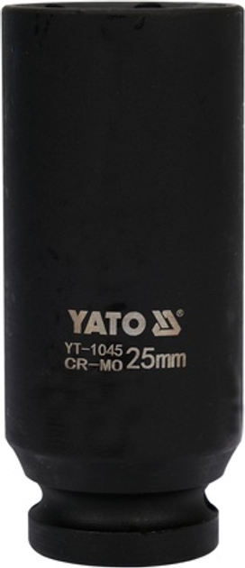 Nasadka udarowa YATO sześciokątna przedłużana 1/2" 25 mm (YT-1045) - obraz 2