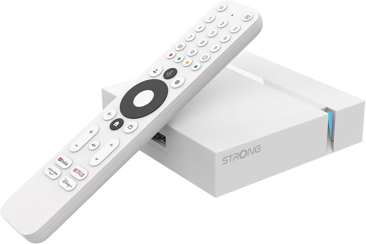 Odtwarzacz multimedialny Strong Android TV BOX LEAP-S3+ White (76-5261-00) - obraz 1