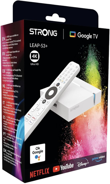Odtwarzacz multimedialny Strong Android TV BOX LEAP-S3+ White (76-5261-00) - obraz 7