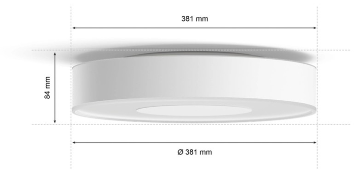 Стельовий світильник Philips Hue White and Colour Ambiance Infuse medium ceiling lamp (8718696176498) - зображення 4