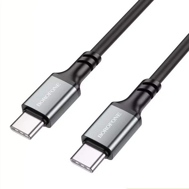 Кабель Borofone BX83 Famous 60W Black - Фото 1 Кабель Borofone BX83 Famous 60W Black - изображение 1
