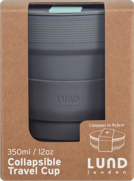 Kubek składany Lund London Collapsible szary 350 ml (5060893260863) - obraz 5
