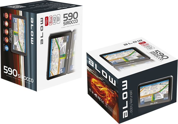 GPS-навігатор Blow Sirocco GPS590 (5900804081098) - зображення 2