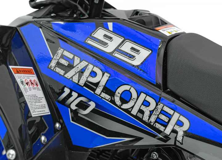 Квадроцикл бензиновий Ramiz Explorer 110CC Синій (5903864983739) - зображення 14