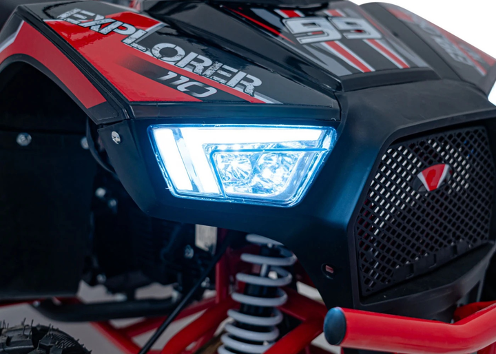 Квадроцикл бензиновий Ramiz Explorer 110CC Червоний (5903864983746) - зображення 19