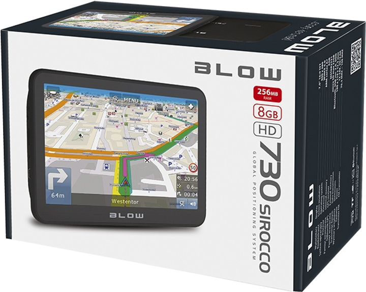 Nawigator GPS Blow Sirocco GPS730 (5900804089506) - obraz 3