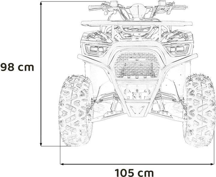 Квадроцикл бензиновий Ramiz Discoverer 125CC Зелений (5903864983791) - зображення 19