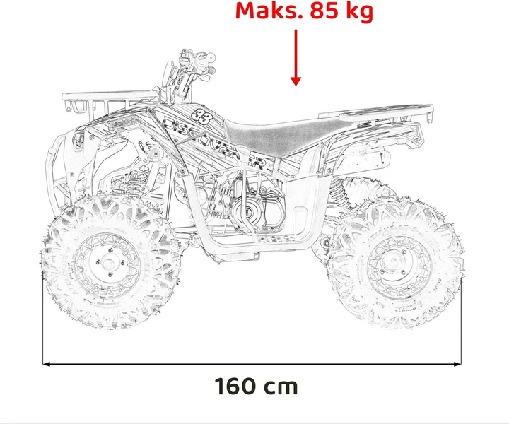 Квадроцикл бензиновий Ramiz Discoverer 125CC Зелений (5903864983791) - зображення 20