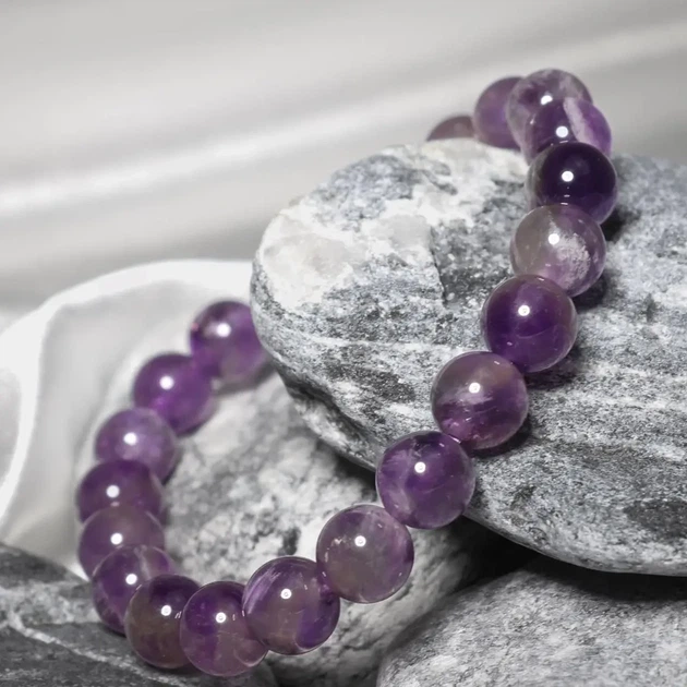 Женский браслет на руку из натурального аметиста "Violet" - 16 см - Фото 1 Женский браслет на руку из натурального аметиста "Violet" - 16 см - изображение 1