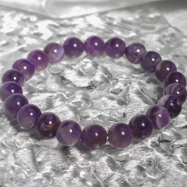 Женский браслет на руку из натурального аметиста "Violet" - 16 см - Фото 6 Женский браслет на руку из натурального аметиста "Violet" - 16 см - изображение 6