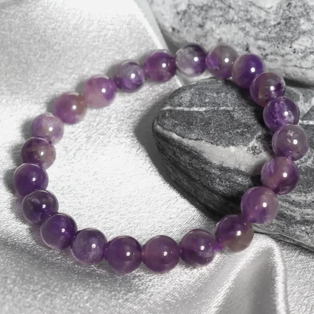Женский браслет на руку из натурального аметиста "Violet" - 16 см - Фото 8 Женский браслет на руку из натурального аметиста "Violet" - 16 см - изображение 8