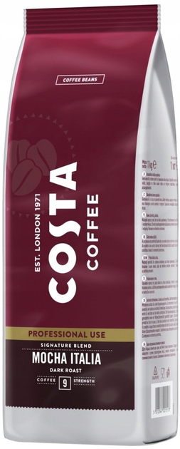 Кава в зернах Costa Coffee Mocha Italia Dark Roast 1 кг (5012547001513) - зображення 1