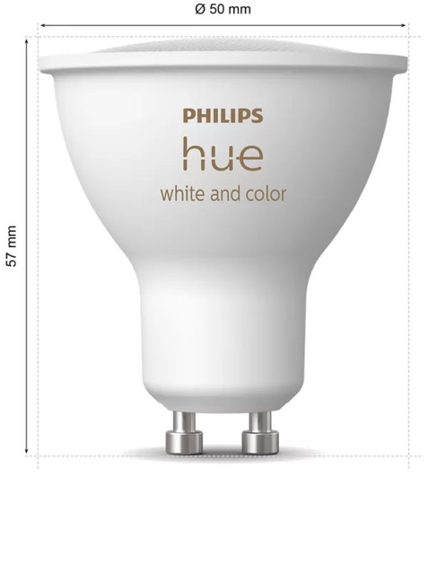 Лампа LED Philips Hue White and color Ambiance Інтелектуальний точковий світильник GU10 3 шт (8720169229877) - зображення 3
