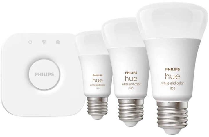 Zestaw startowy Philips 3 x inteligentne żarówki E27 (1100) (8719514291515) - obraz 2