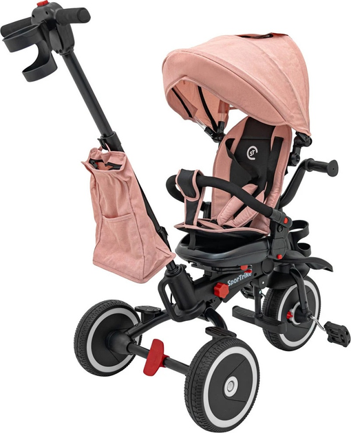 Rowerek trójkołowy SporTrike Rider Różowy (5903864985405) - obraz 7