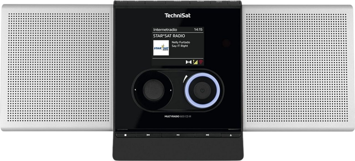 Радіо TechniSat MULTYRADIO 600 CD IR Black-White (0000/3991) - зображення 1